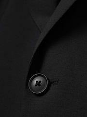 Reiss Black Hope Slim-Fit Wool-Blend Single-Breasted Suit Blazer - Image 6 of 8