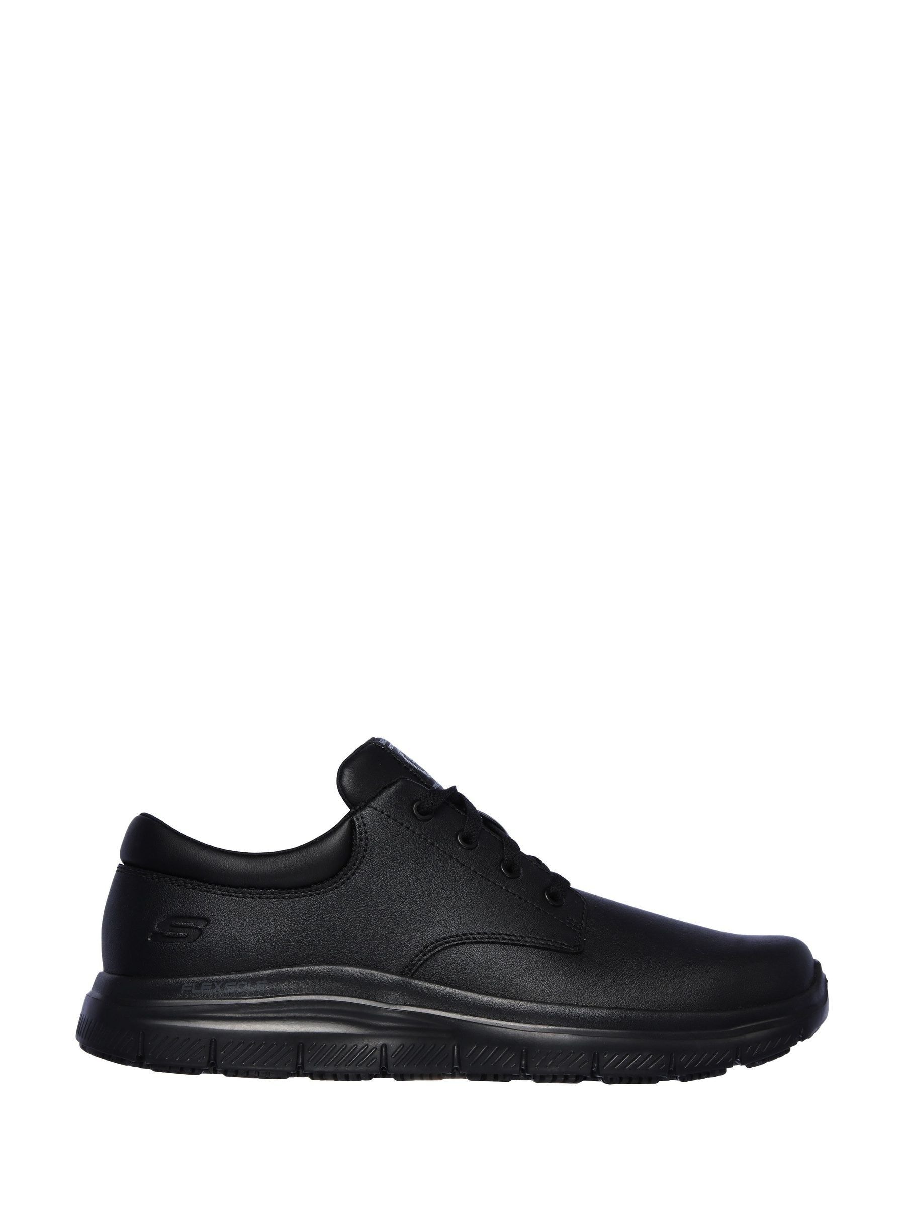 Buy Skechers Black Mens Flex Advantage Fourche Slip Resistant Work Shoes from Next Lithuania