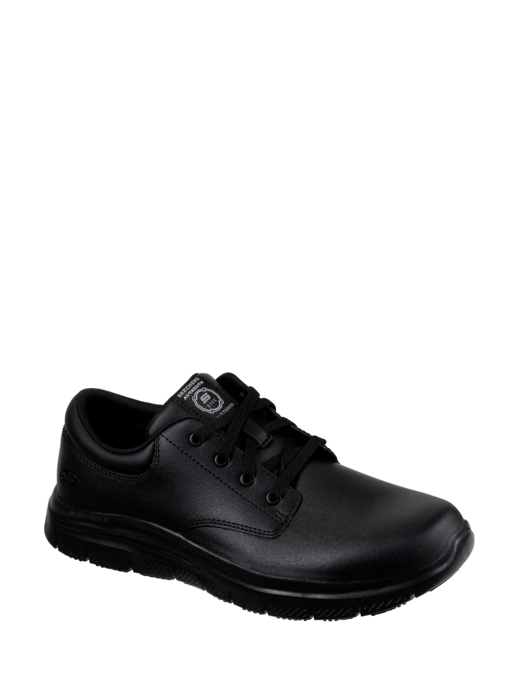 Buy Skechers Black Mens Flex Advantage Fourche Slip Resistant Work Shoes from Next Lithuania