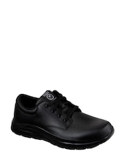 Skechers Black Mens Flex Advantage Fourche Slip Resistant Work Shoes - Image 3 of 5