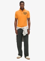 Superdry Track Gold 100% Cotton Vintage Athletic Polo Shirt - Image 2 of 6