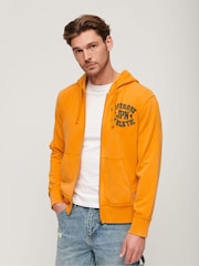 Superdry Track Gold Vintage Athletic ZIp 100% Cotton Hoodie - Image 1 of 6