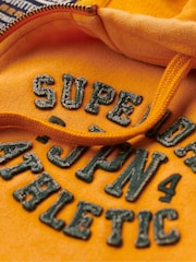 Superdry Track Gold Vintage Athletic ZIp 100% Cotton Hoodie - Image 5 of 6