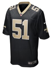 Nike Black NFL New Orleans Saints Home Game Jersey - Cesar Ruiz - Image 2 of 3