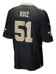 Nike Black NFL New Orleans Saints Home Game Jersey - Cesar Ruiz - Image 3 of 3