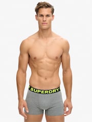 Superdry Noos Grey Marl Boxers 3 Pack - Image 4 of 8