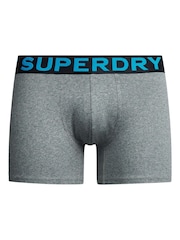 Superdry Noos Grey Marl Boxers 3 Pack - Image 7 of 8