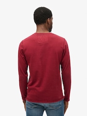 Superdry Red 100% Cotton Vintage Athletic Chest Long Sleeve T-Shirt - Image 3 of 4