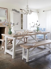 Shabby Chic by Rachel Ashwell® Reclaimed Pine Loretta Rectangular 6 to 8 Seater Dining Table - Image 1 of 6