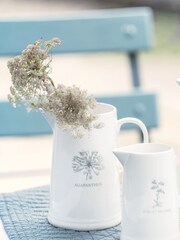 Mary Berry White Garden Agapanthus Medium Jug - Image 1 of 4