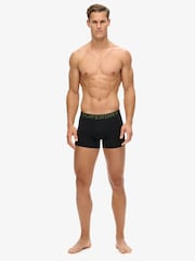 Superdry Asphalt /Winter Kahki/Black Boxers 3 Pack - Image 5 of 8