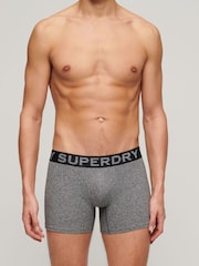 Superdry Asphalt /Winter Kahki/Black Boxers 3 Pack - Image 6 of 8