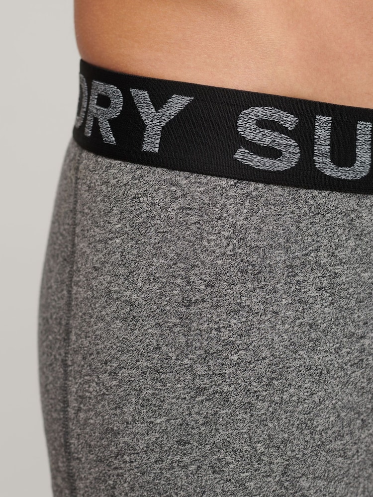 Superdry Asphalt /Winter Kahki/Black Boxers 3 Pack - Image 8 of 8