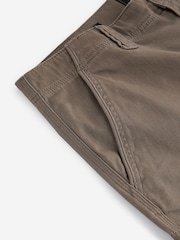 Pilzbraun - Schmale Passform - Cargo-Hose aus Baumwollstretch, - Image 10 of 11