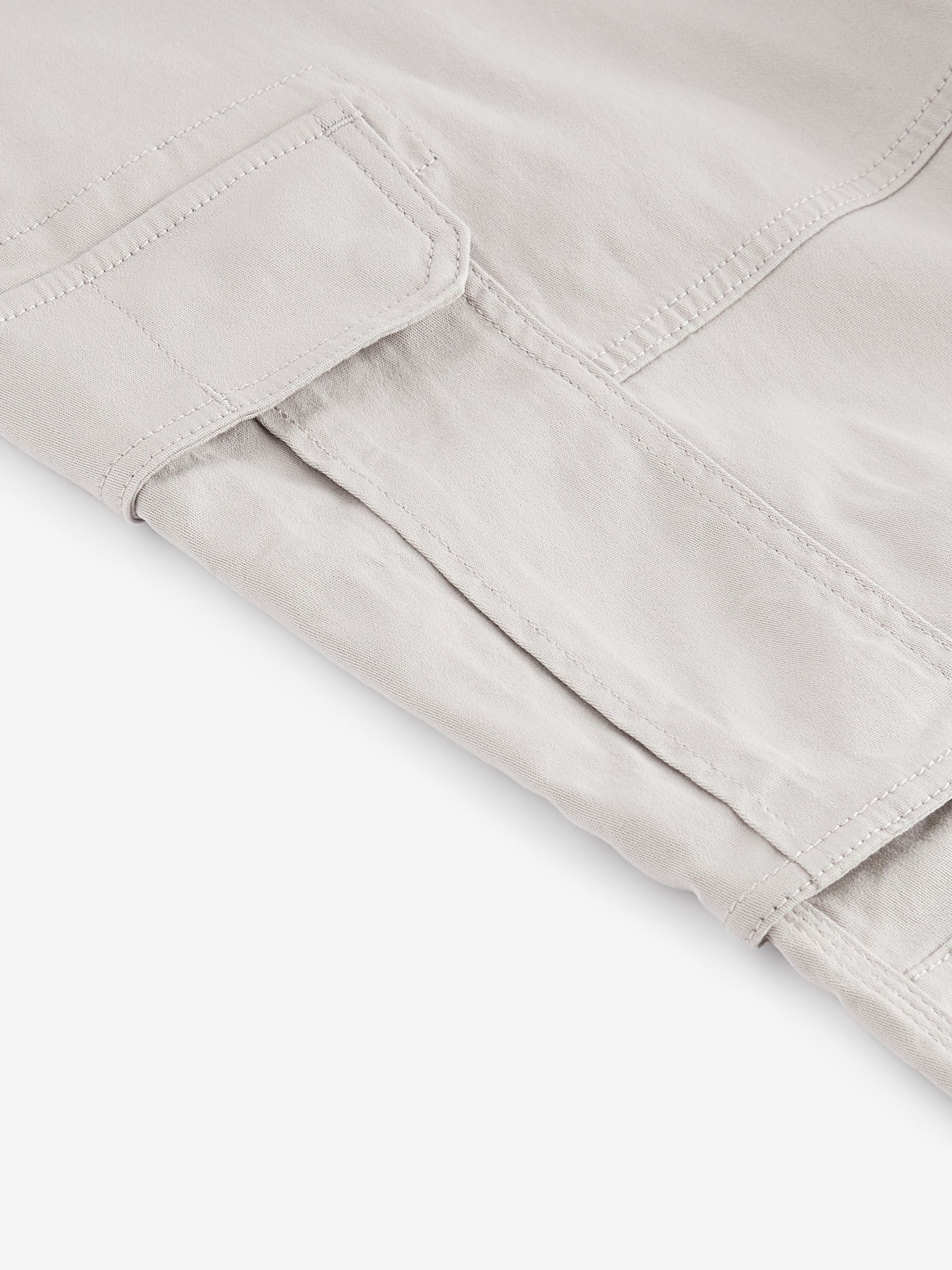 Buy Light Stone Straight Fit Cotton Stretch Cargo Trousers from the ...