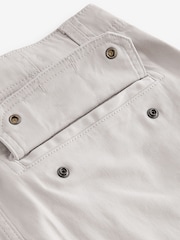 Light Stone Straight Fit Cotton Stretch Cargo Trousers - Image 12 of 12