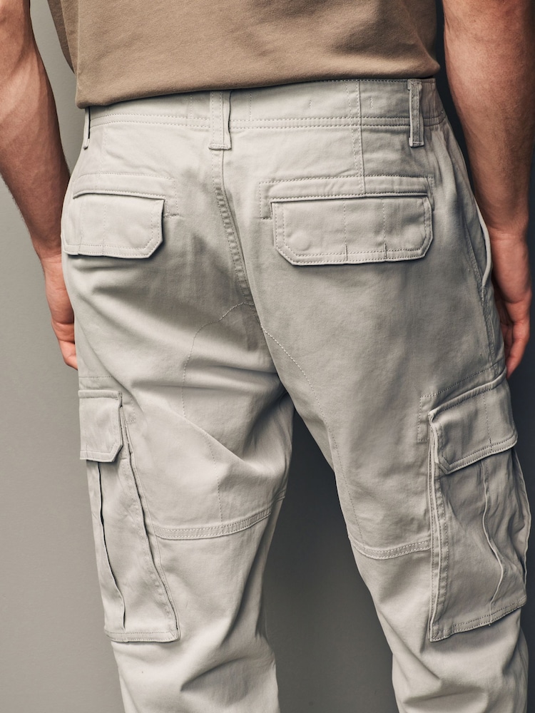 Pierre légère - Ajustement droit - Pantalon cargo stretch en coton - Image 6 of 12