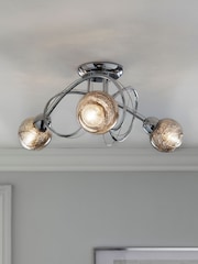 Chrome Lana 3 Light Ceiling Light Fitting - Image 1 of 9