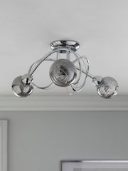 Chrome Lana 3 Light Ceiling Light Fitting - Image 2 of 9