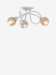 Chrome Lana 3 Light Ceiling Light Fitting - Image 6 of 9