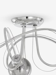 Chrome Lana 3 Light Ceiling Light Fitting - Image 9 of 9
