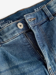 Blue Mid Tint Regular Fit Vintage Stretch Authentic Jeans - Image 10 of 10