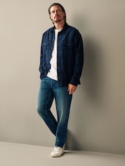 Blue Mid Tint Regular Fit Vintage Stretch Authentic Jeans - Image 2 of 10