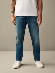 Blue Mid Tint Regular Fit Vintage Stretch Authentic Jeans - Image 3 of 10