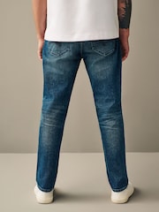 Blue Mid Tint Regular Fit Vintage Stretch Authentic Jeans - Image 4 of 10