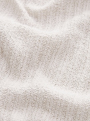 Ecru White Knitlook Ribbed Textured Jersey Waistcoat Top - Image 6 of 6
