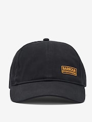 Barbour® International Norton Drill Logo Sports 100% Cotton Black Cap - Image 3 of 4