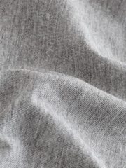 Black/White/Grey Marl/Navy Blue Slim Fit 100% Cotton Layering Vests 5 Pack - Image 10 of 11