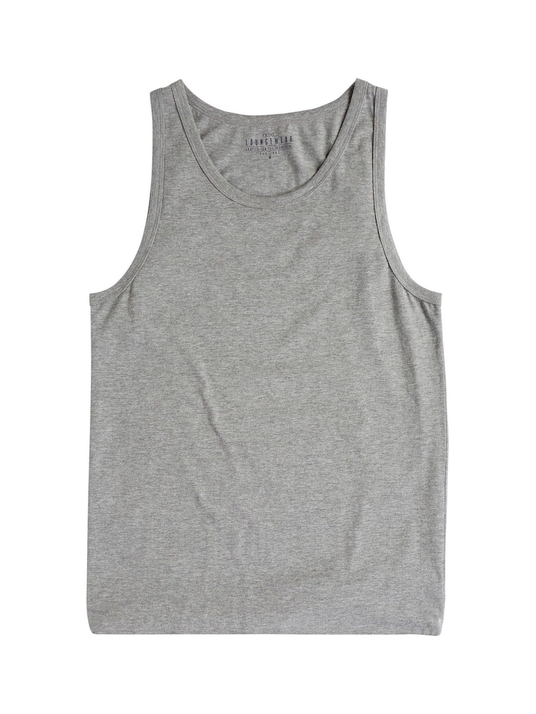 Noir/blanc/gris chiné/bleu marine - Lot de 5 gilets superposés 100% coton - Image 7 of 8