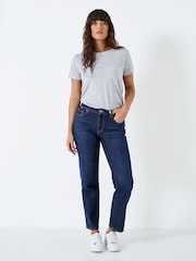 Crew Clothing Navy Blue Girlfriend Jeans - Image 2 of 5