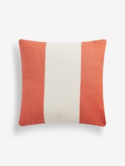 Rust Brown 50 x 50cm Rocco Stripe Indoor/Outdoor Cushion - Image 4 of 4