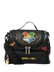 Smiggle Black Harry Potter Double Decker Lunchbox with Strap - Image 2 of 4
