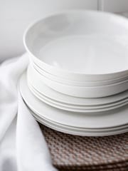 The White Company 12 Piece White Symons Dinner Set - Image 1 of 2
