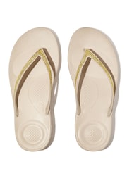 FitFlop Cream IQushion Sparkle Sandals - Image 3 of 4