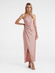 Розовый - Атласное платье на одно плечо Forever New Melissa - Image 1 of 4