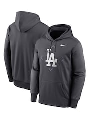 Nike Grey Los Angeles Dodgers Therma Icon Performance Fleece Pullover - Image 1 of 3
