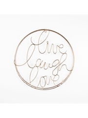 Art For The Home Gold Live Laugh Love Metal Art - Image 2 of 2