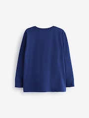 Navy Blue Racing Car Relaxed Fit Long Sleeve Graphic T-Shirt (3-16yrs) - Image 2 of 3