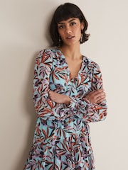 Phase Eight Blue Jada Dress - Image 5 of 6
