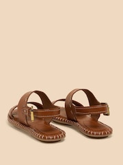 White Stuff Brown Sweetpea Leather Sandals - Image 3 of 4