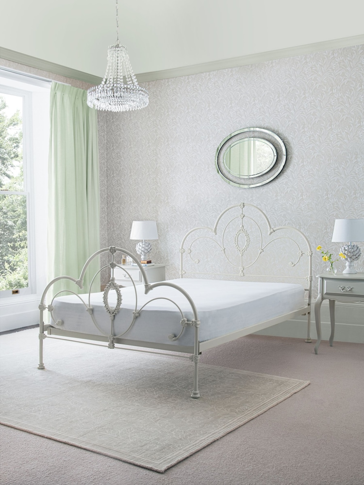 Laura Ashley Ivory Somerset Metal Bed Frame - Image 2 of 6