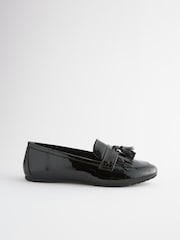 Black Patent Forever Comfort® Cleated Tassel Loafers - Image 4 of 7