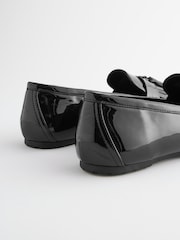 Black Patent Forever Comfort® Cleated Tassel Loafers - Image 7 of 7