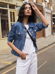 Baukjen Blue Organic Denim Jacket - Image 1 of 6