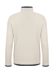 Weird Fish Cream Ariana Full Zip Grid Fleece - Image 8 of 8