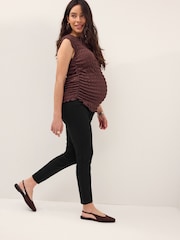 Black Maternity Skinny Ponte Trousers - Image 2 of 8